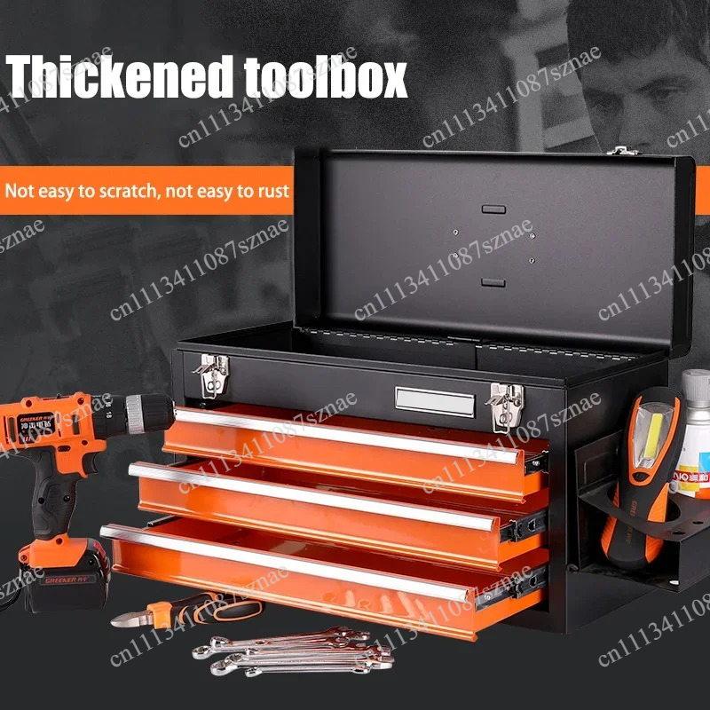 Workshop Tools Box - Cassetta Portautensili Portatile a 4 Cassetti