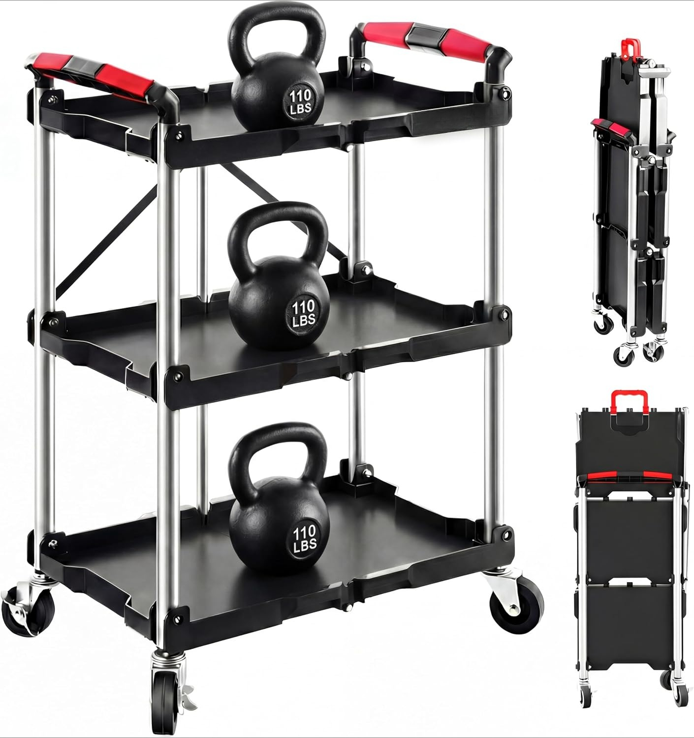 Tools Trolley For Workshop - Carrello di Servizio Pieghevole a 3